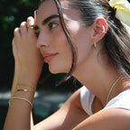 Lily Crystal Hoop Earrings — view 3