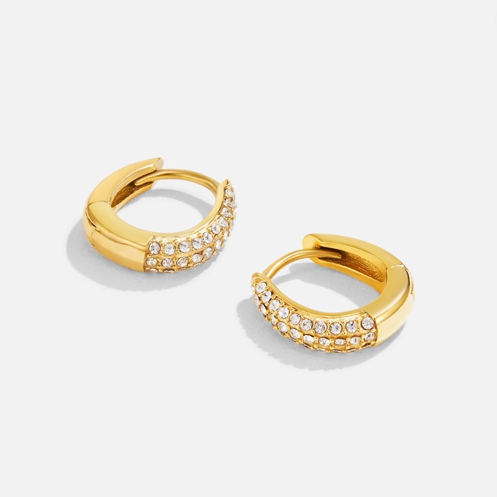 Lily Crystal Hoop Earrings — view 4