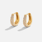 Lily Crystal Hoop Earrings — view 1