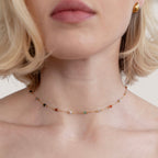 Lulu Beaded Stone Necklace — view 2