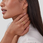 Marissa White Crystal Layered Ring — view 6