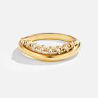 Marissa White Crystal Layered Ring — view 3