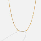 Niyah Bead Gold Chain Necklace — view 1
