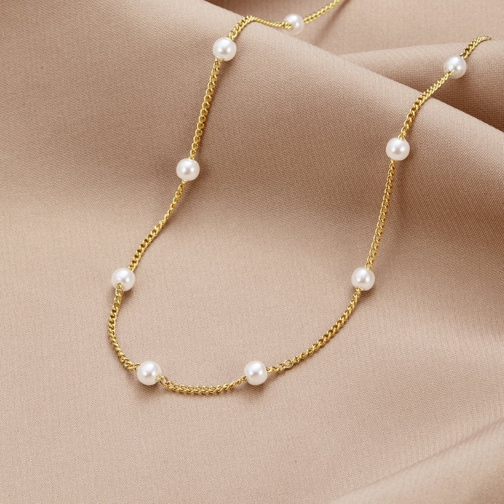 Nura Pearl 18K Gold Necklace — view 1