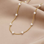 Nura Pearl 18K Gold Necklace — view 1