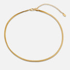 Sarya Snake Chain Gold Necklace — view 4