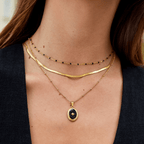 Sarya Snake Chain Gold Necklace — view 5