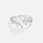 Silver Crystal Vine Ring — view 1