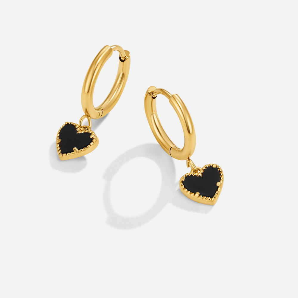 'Tainted Hearts' Hoop Earrings — view 4
