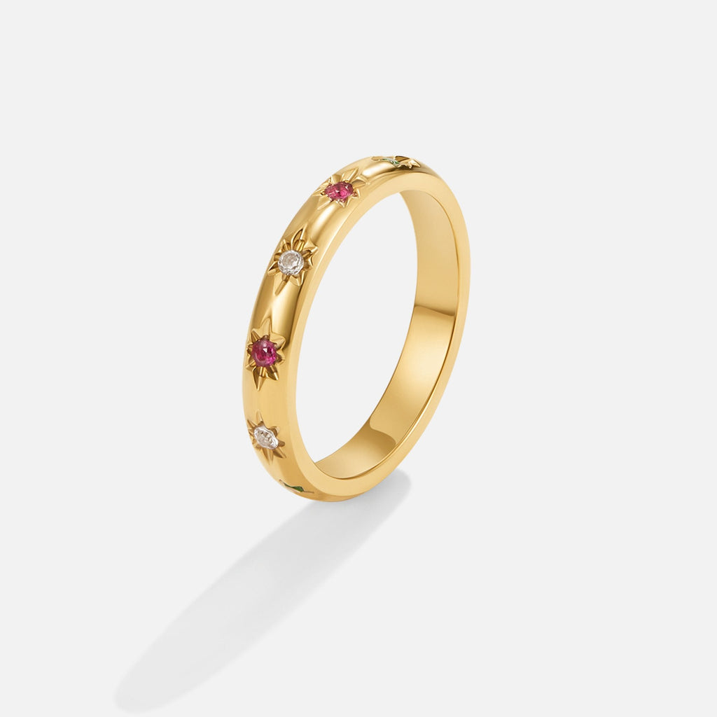 Tali Rainbow Crystal Ring — view 1