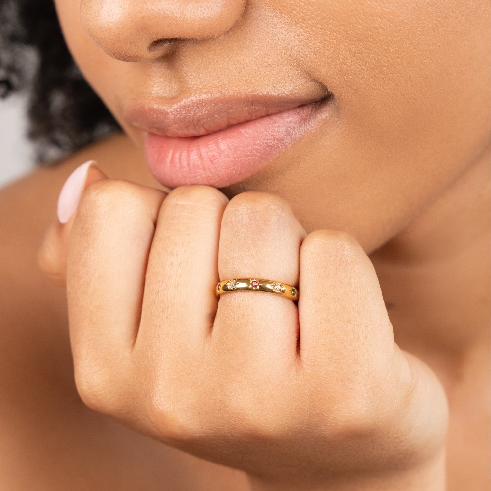 Tali Rainbow Crystal Ring — view 3