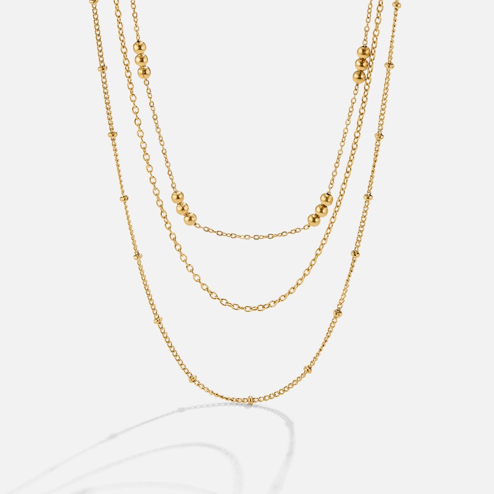 Tessa Triple Layered Necklace — view 1