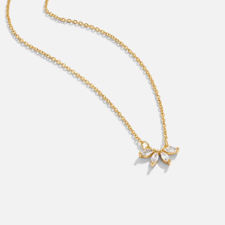 Tiffany Crystal Leaf Pendant Necklace — view 4