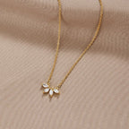 Tiffany Crystal Leaf Pendant Necklace — view 1