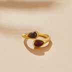 Tiger Eye Stone Wrap Ring — view 3