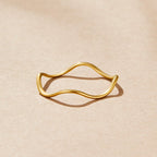 Tina Gold Stack Ring — view 4