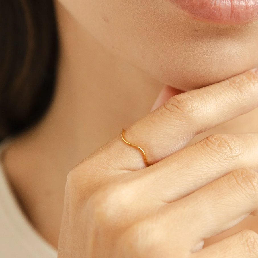 Tina Gold Stack Ring — view 2