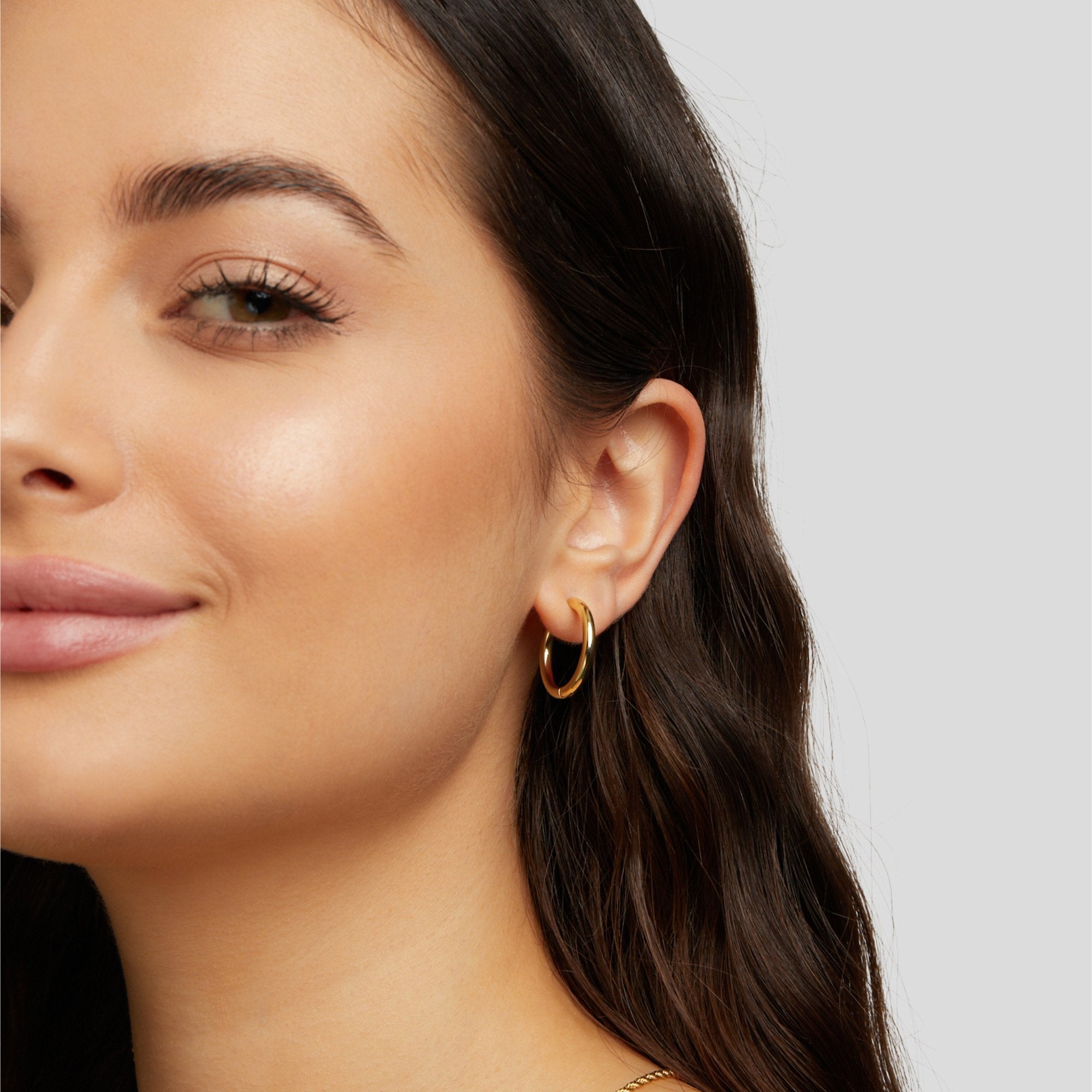 Triple Hoop Earrings Set — view 4
