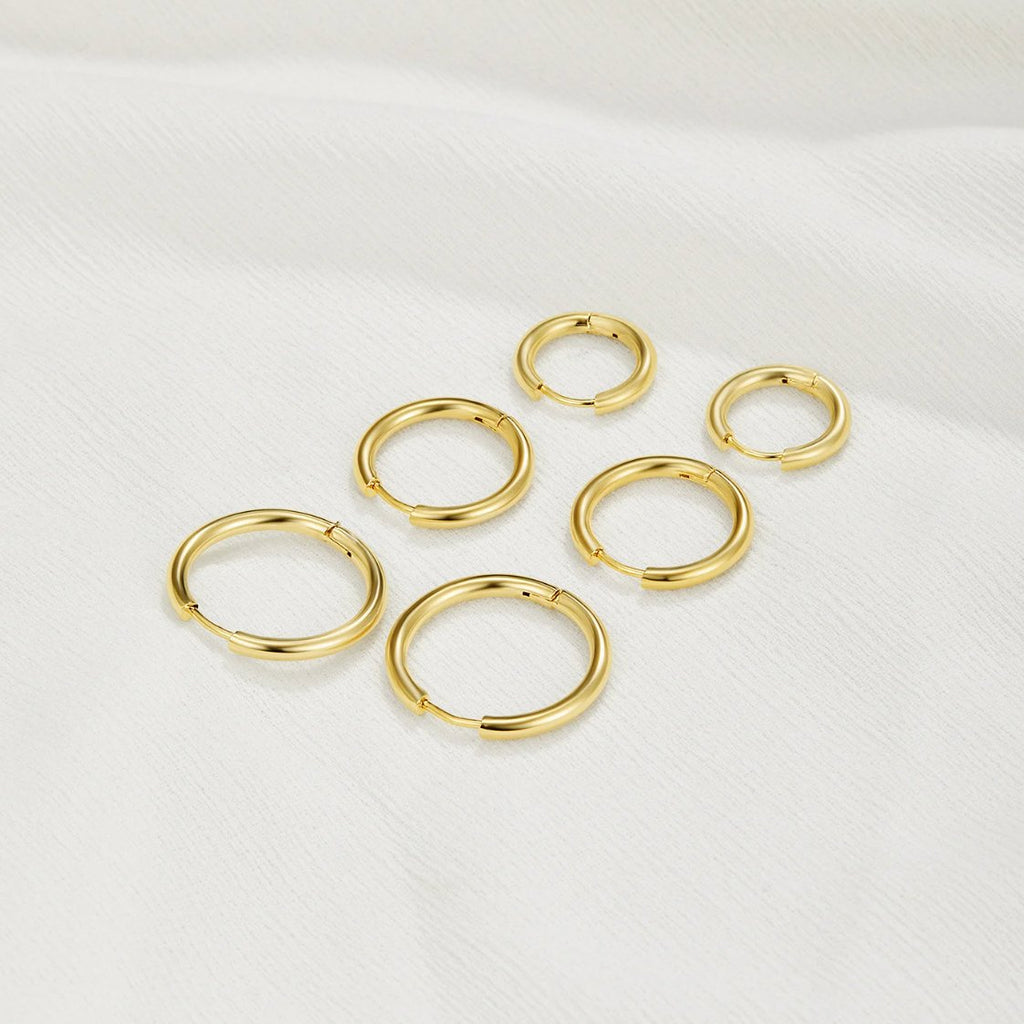Triple Hoop Earrings Set — view 1