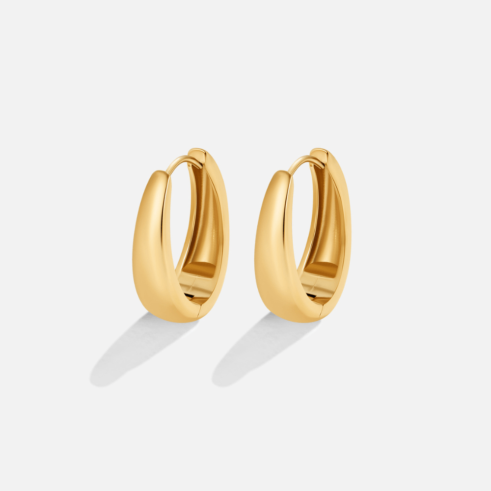 Valentina Gold Hoop Earrings — view 1