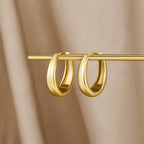 Valentina Gold Hoop Earrings — view 4