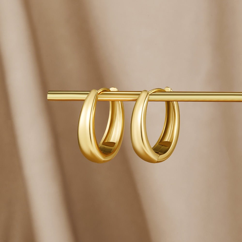 Valentina Gold Hoop Earrings — view 4