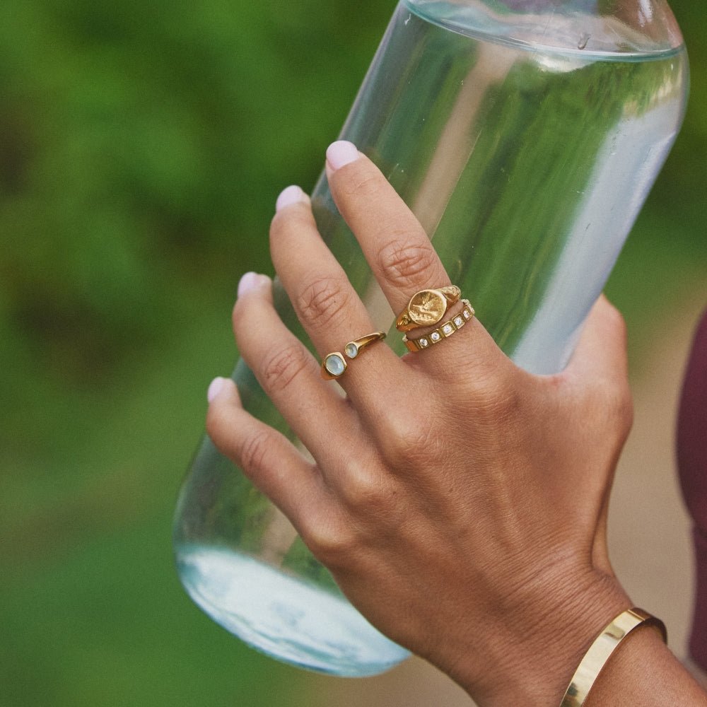 Vintage Aquamarine Wrap Ring — view 3