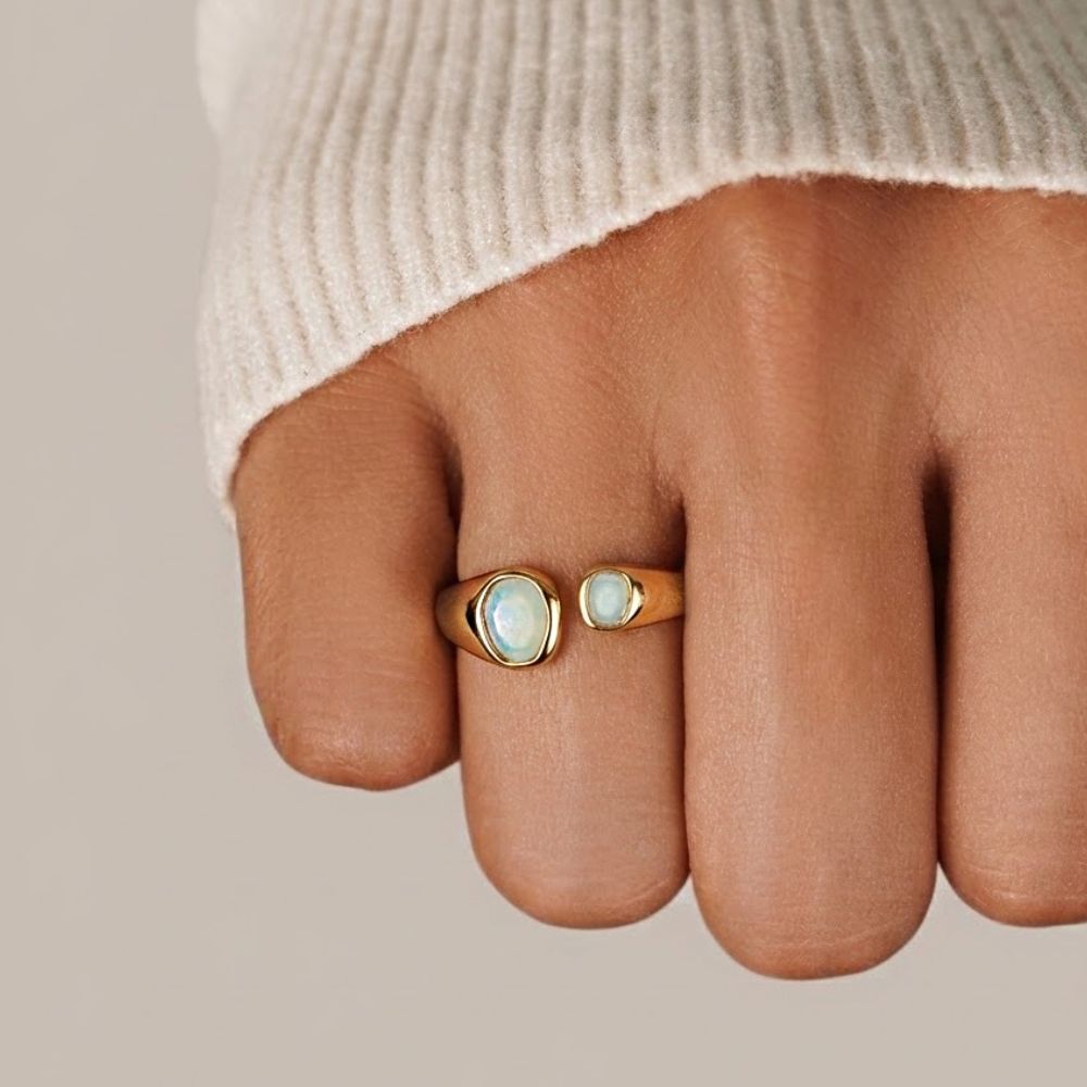 Vintage Aquamarine Wrap Ring — view 2