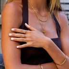 Vintage Lotus Flower Opal Ring — view 6
