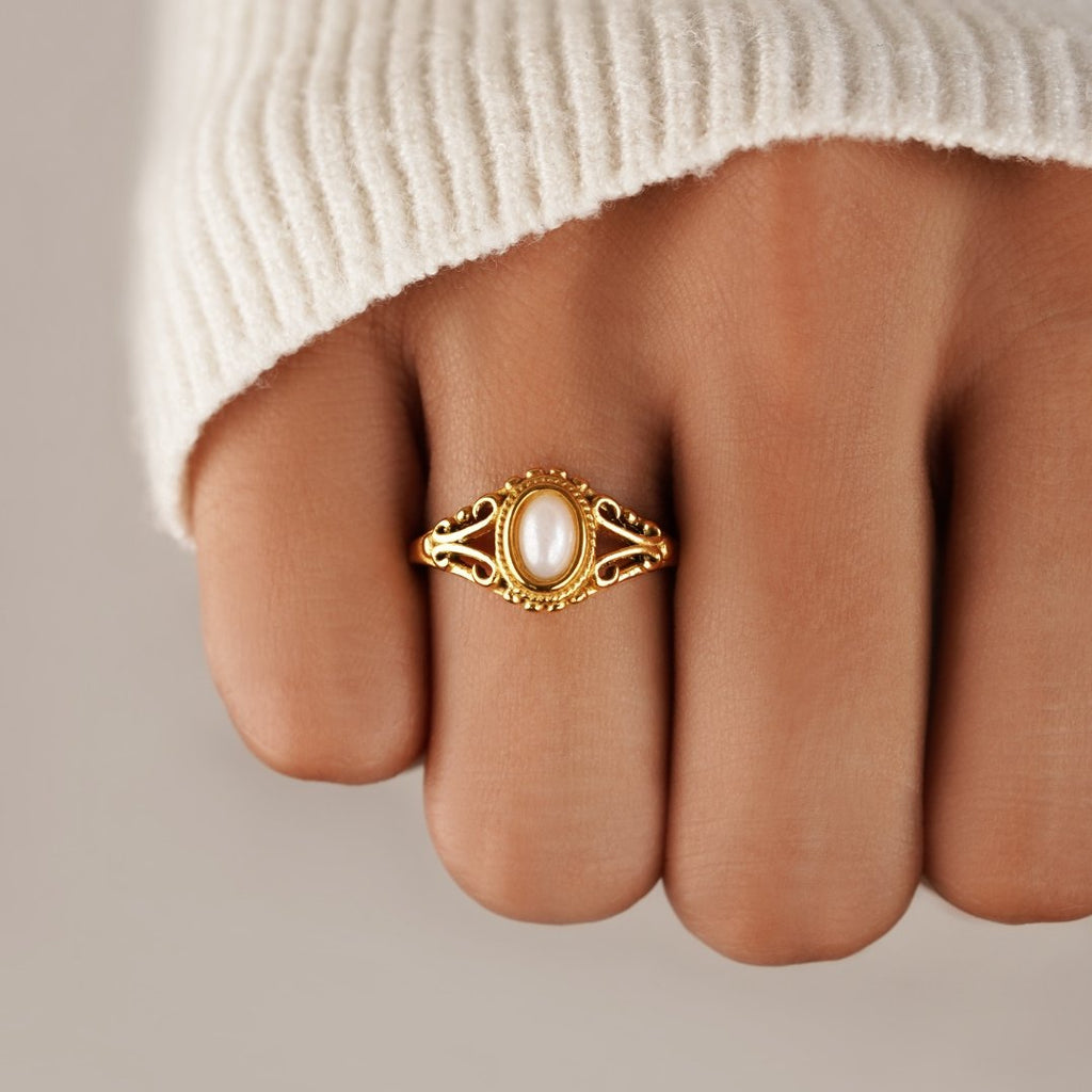 Vintage Royal Pearl Ring — view 2