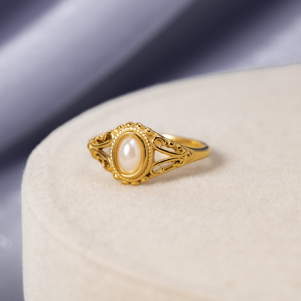 Vintage Royal Pearl Ring — view 5