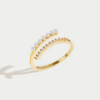 “Wrap Me” Pearl & Crystal Ring — view 5